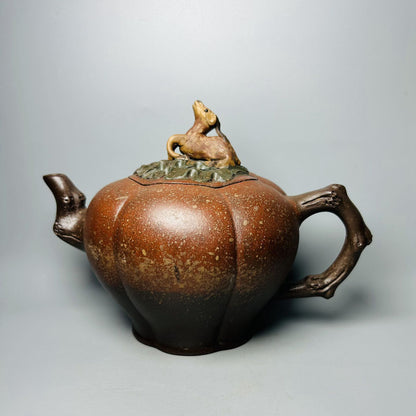 Chinese Yixing Purple Clay Teapot Tea Set Pot Zisha Ceramic Cute Decor Figurine