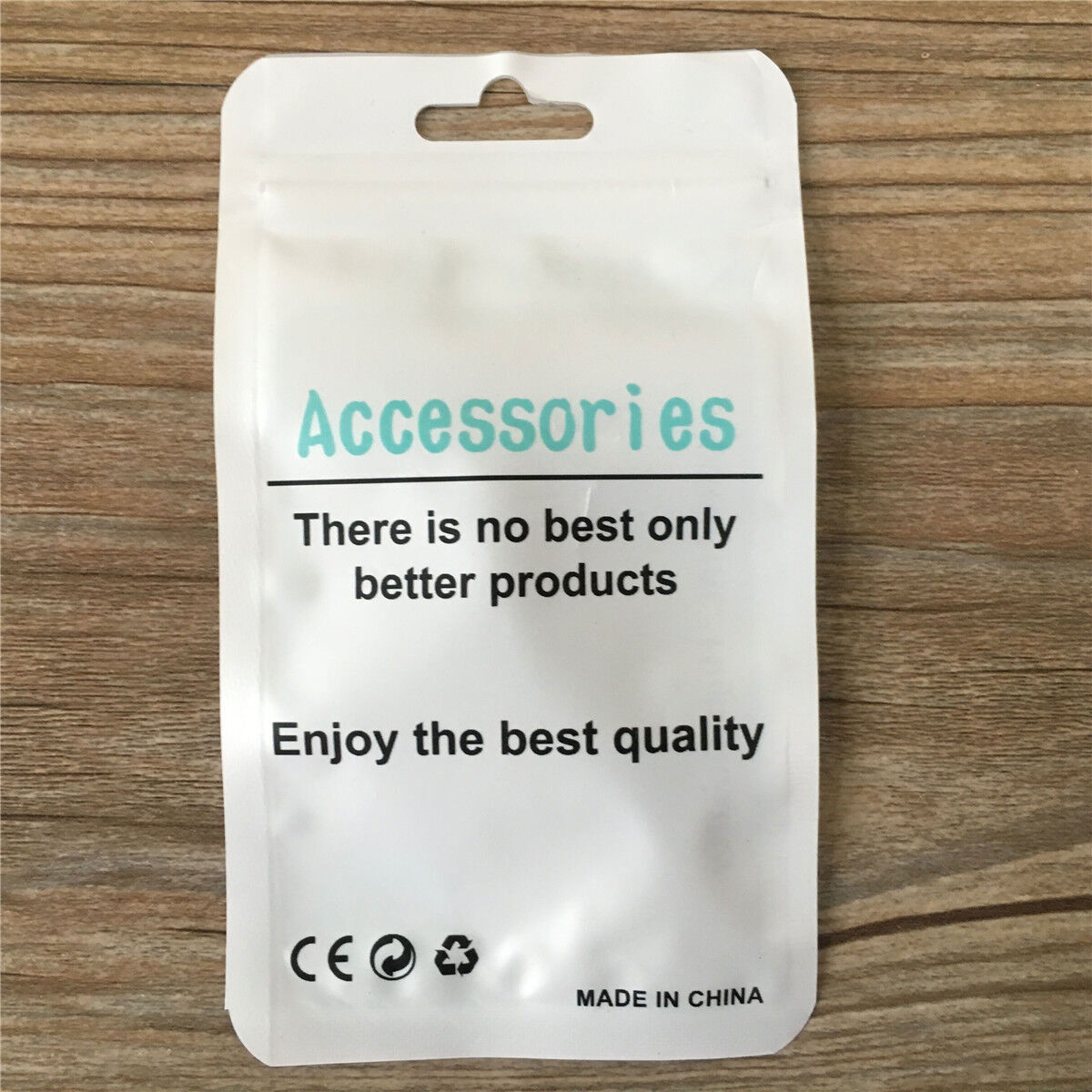 Plastic Hang Hole Bag Matte Self Seal Bag Retail Packaging Pouch For Accessories