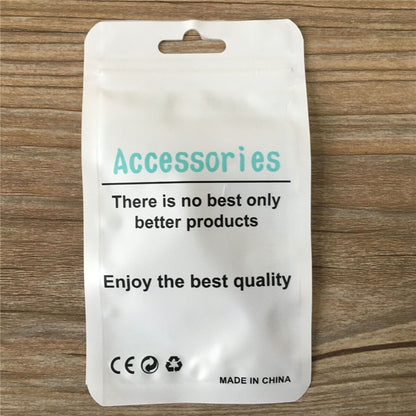 Plastic Hang Hole Bag Matte Self Seal Bag Retail Packaging Pouch For Accessories