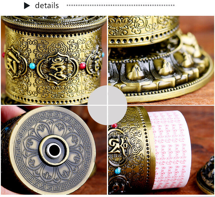Home Decoration Finger Prayer Wheel Tantric Practice Tools Creative Buddhism