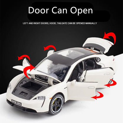 1:32 Porsche Taycan Coupe Diecast Model Car Alloy Metal Toy Vehicle Collection