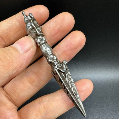 China Titben Retro Buddha Dorje Phurba Vajra Statue Vajra Pestle Amulet Pendant