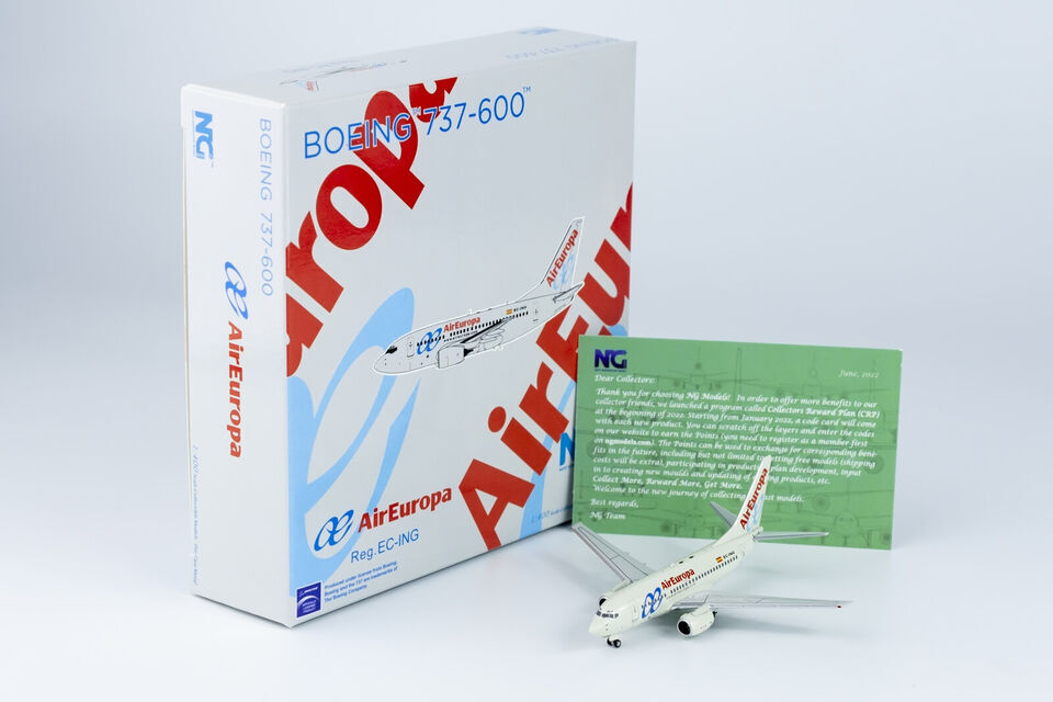 1:400 NG Model Air Europa BOEING 737-600 Passenger Plane Diecast Aircraft Model