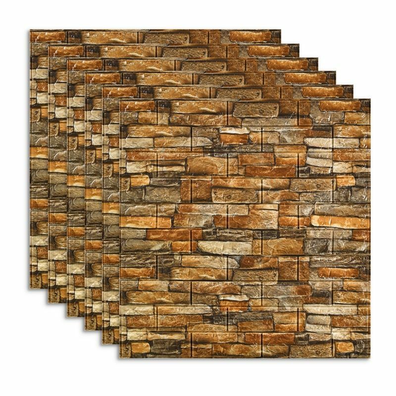 Brick Stickers Wall Decor 3D Living Room DIY Self-adhesive Waterproof Wallpapers