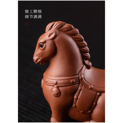 Red Mud Purple Sands Tea Pet 8.1cm 3.2in Kung Fu Tea Set Tea Play Tea Ceremony