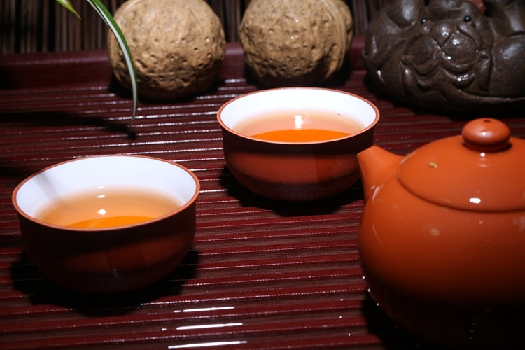 50ml*2 Tea Cups Yixing Zisha Red Stoneware Teaset Cup Lotus Design Porcelain Cup
