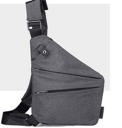 Thin Chest Bag Waterproof Phone Holster Small Crossbody Tactical Nylon Side Bag