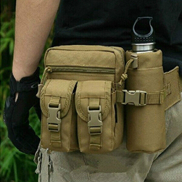 Men's Tactical Casual Fanny Pouch Waist Bag Packs Military Bag Hunting Packs