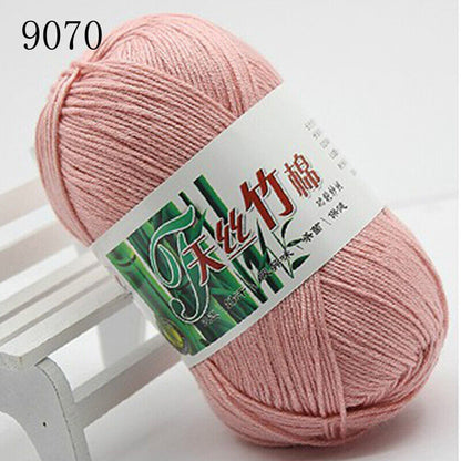 Hot Sale 50g Soft Bamboo Crochet Cotton Yarn Knitting Baby Knit Wool Yarn