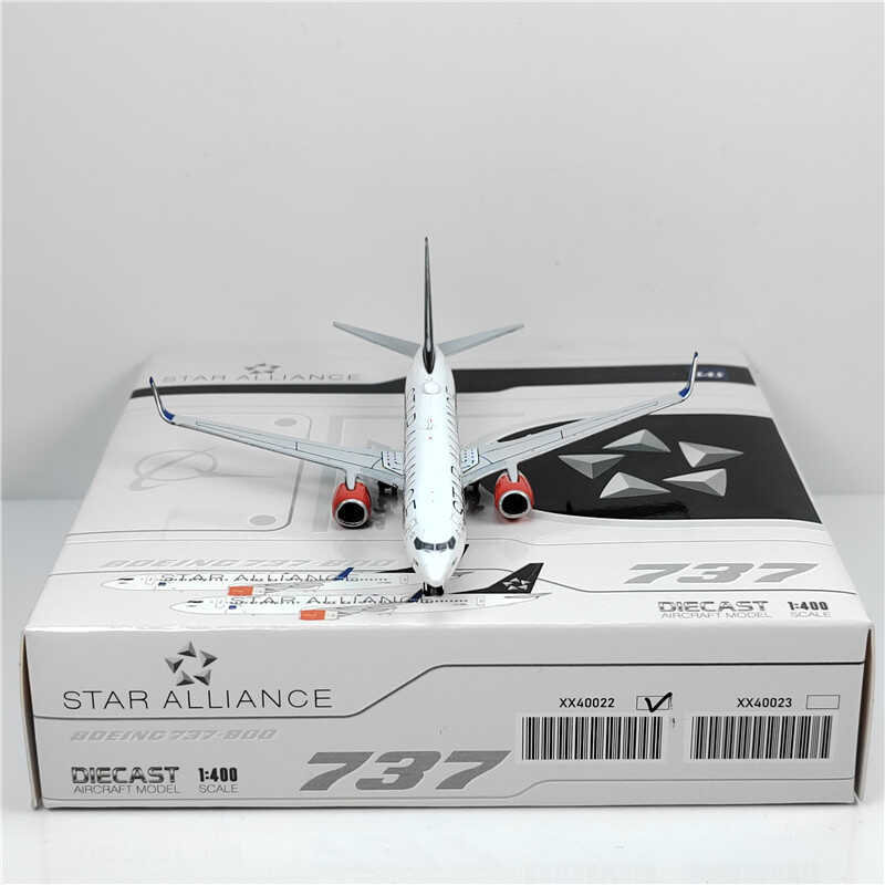 1:400 JC Wings SAS BOEING B737-800 Passenger Airplane Diecast Model