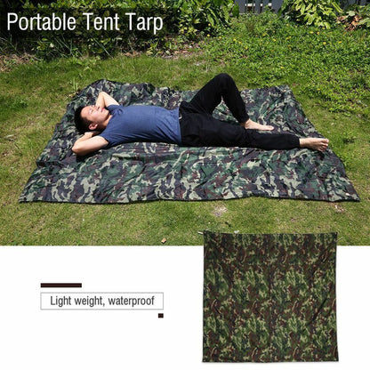 3 Sizes Camouflage Tent Tarp Camping Hunting Shelter Waterproof Outdoor Survival