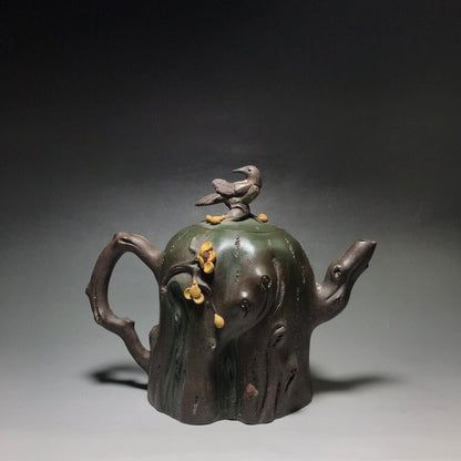 Chinese Yixing Zisha Clay Handmade Exquisite Teapot（喜上眉梢 底款：汪寅仙）