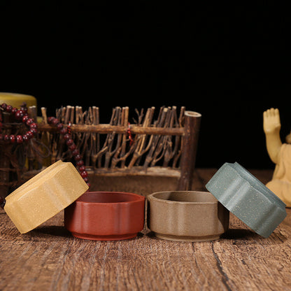 One Tea Cup Handmade Chinese Character Carved Real Yixing Zisha Purple Clay 50ml
