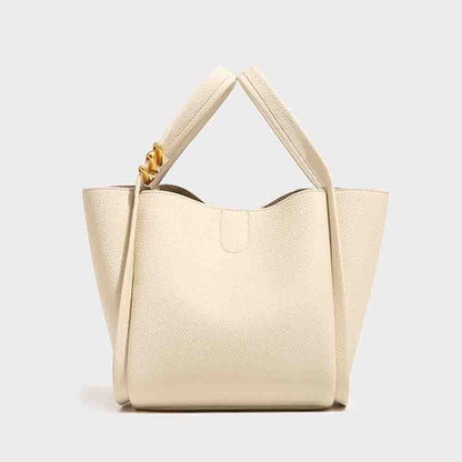 Genuine Leather Bucket Bag Unique Handbag Soft Cowhide Shoulder Bags 19*13*18 CM