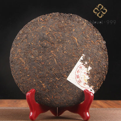 357g Ripe Pu'er Yunnan 2006 Brownshan Chunhai Qizi Compressed Tea Cake