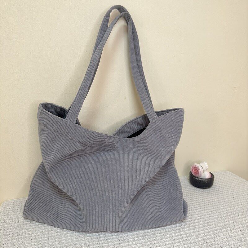 Tote Bag Women Shopper Girls Handbag Zipper Reusable Thickened Shoulder Bag