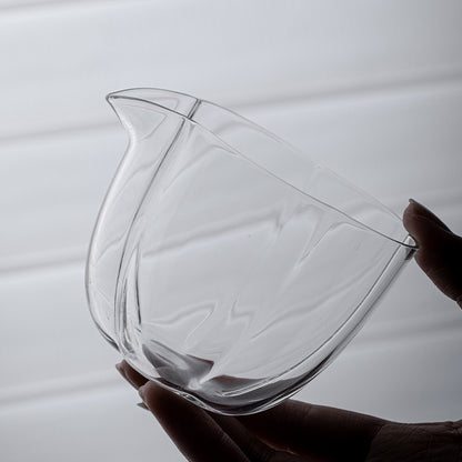 1pc Glass Fair Cup Thickening Tea Set Handmade Single Tea Cup