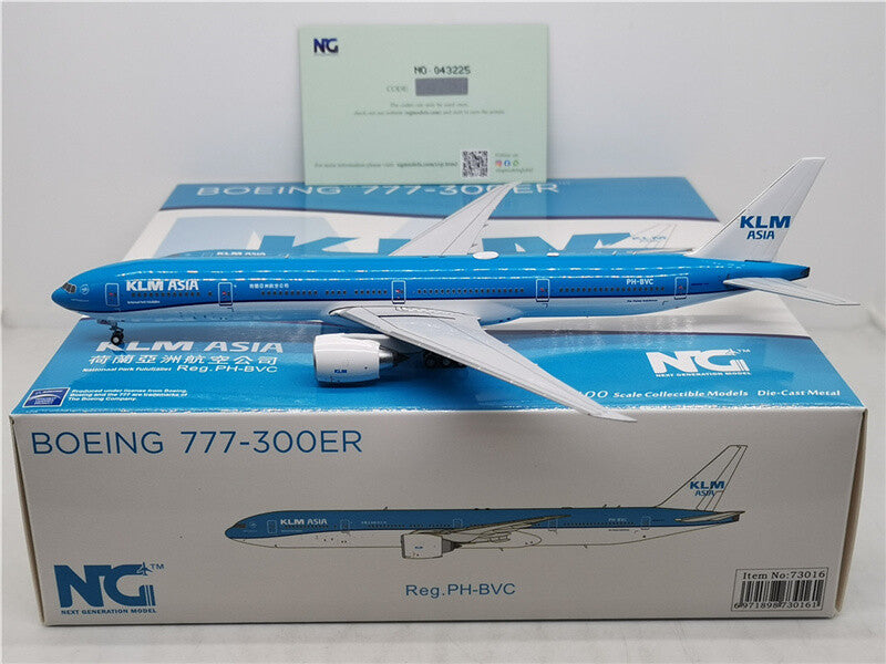 NG Model KLM ASIA FOR BOEING B777-300ER PH-BVC The Flying Dutchman 1:400 Plane