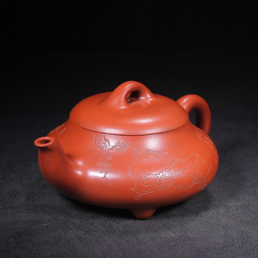 Chinese Yixing Zisha Clay Handmade Exquisite Teapot（汉棠石瓢 底款：荆山壶隐）