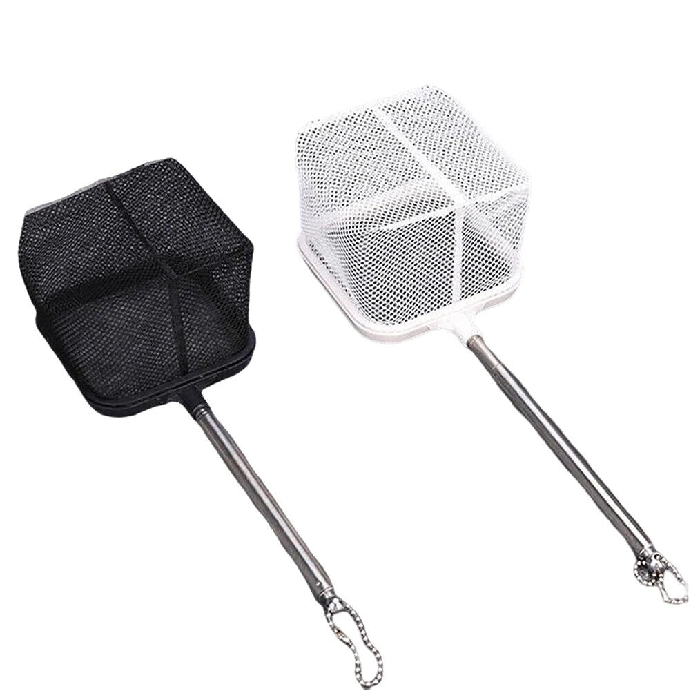 Aquarium Square Fishing Net Extendable Long Handle With Suction Cup Fishing Gear