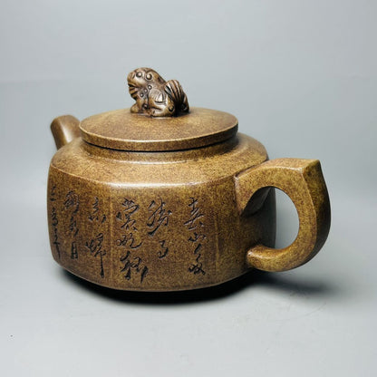 Chinese Yixing Purple Clay Teapot Tea Set Pot Zisha Ceramic Cute Decor Figurine