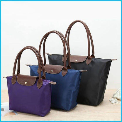 Women Shoulder Fashion Bag Large Nylon Handbag Folding Storage Bags Casual
