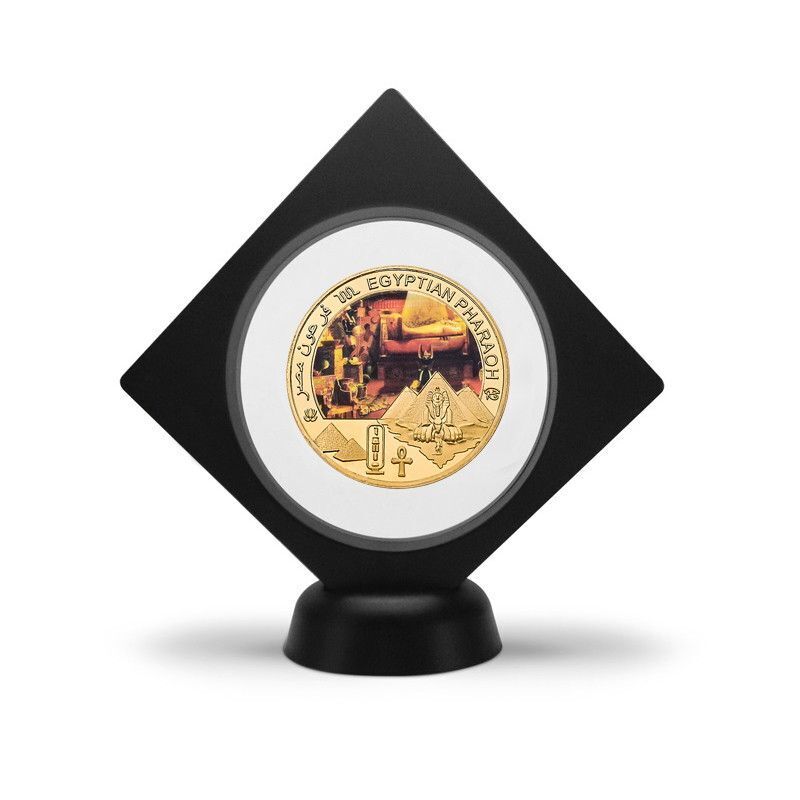 Commemorative Challenge Coins Egyptian Pharaoh Gold Plated Craft Souvenir 1.57in