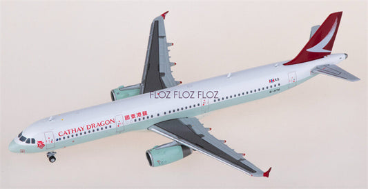 for JC Wings for Cathay Dragon for Airbus A321 B-HTG 1:400 plane Pre-built Model