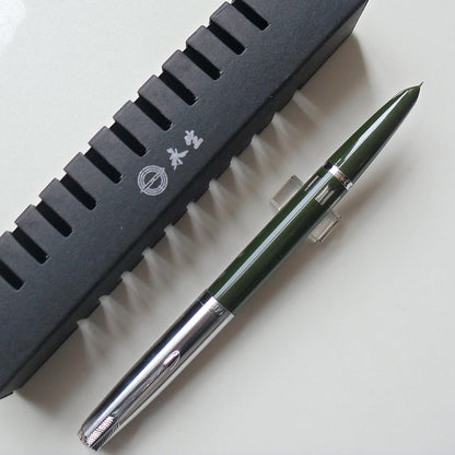 1Pc 138mm Wing Sung 601 Steel Cap Vacumatic Fountain Pen F Nib 0.5mm Ink Pen;;