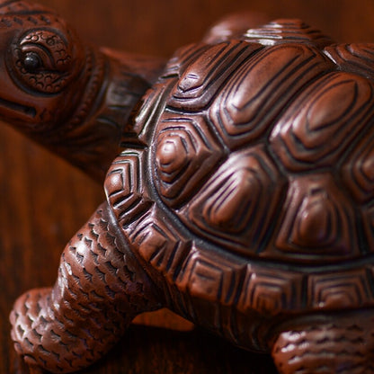 Handmade Artware Turtle China Mascot Yixing Zisha Purple Clay Tea Pet Creative