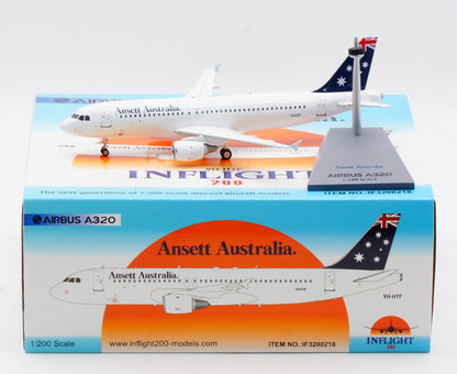 1:200 InFlight Ansett Australia AIRBUS A320 Passenger Airplane Diecast Model