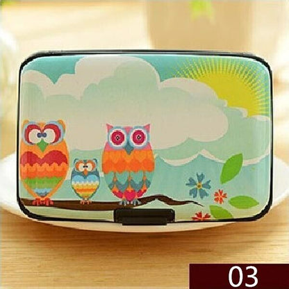 Box Bag Credit ID Card Women's Card Case Holder Card Security Layers Theft Proof