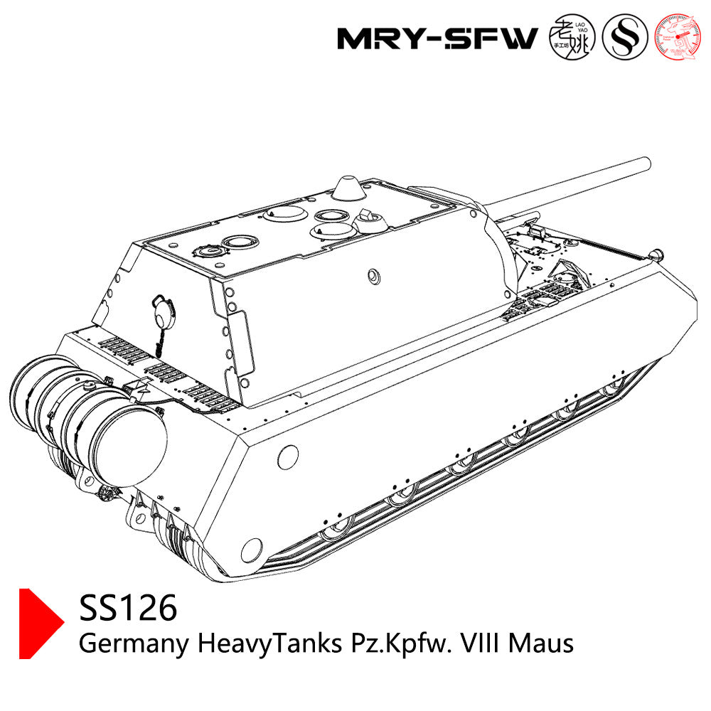 SSMODEL SS144126 1/144 Military Model Kit Germany Heavy Tanks Pz.Kpfw. VIII Maus