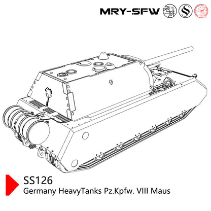 SSMODEL SS144126 1/144 Military Model Kit Germany Heavy Tanks Pz.Kpfw. VIII Maus