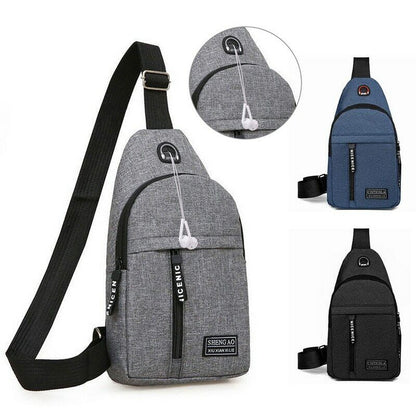 Shoulder Chest Daily Bags Male Female Nylon Waist Packs Crossbody Outdoor Sports