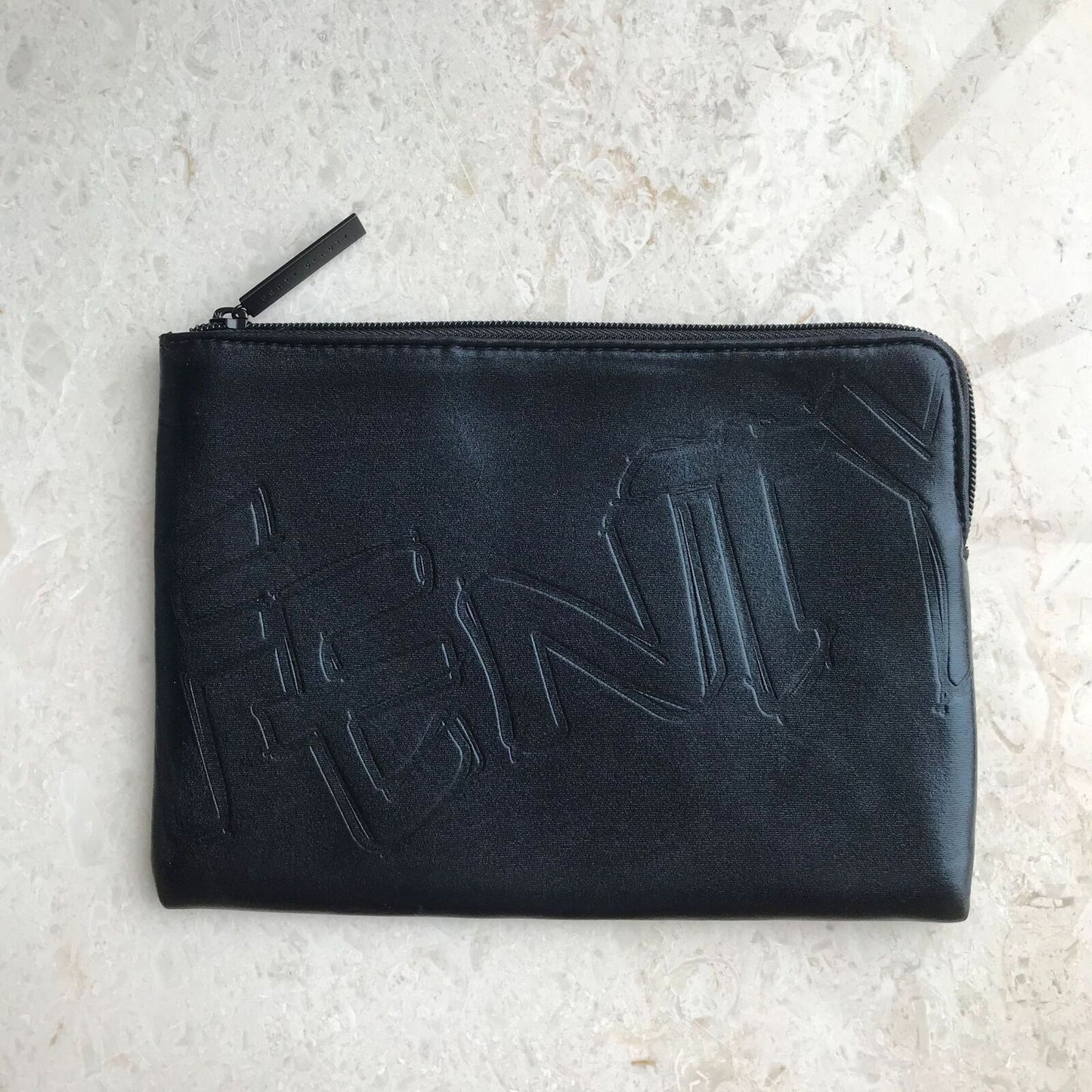 Makeup Cosmetic Bag Neoprene Purses 23.5*17 CM Black Storage Traveling Clutch