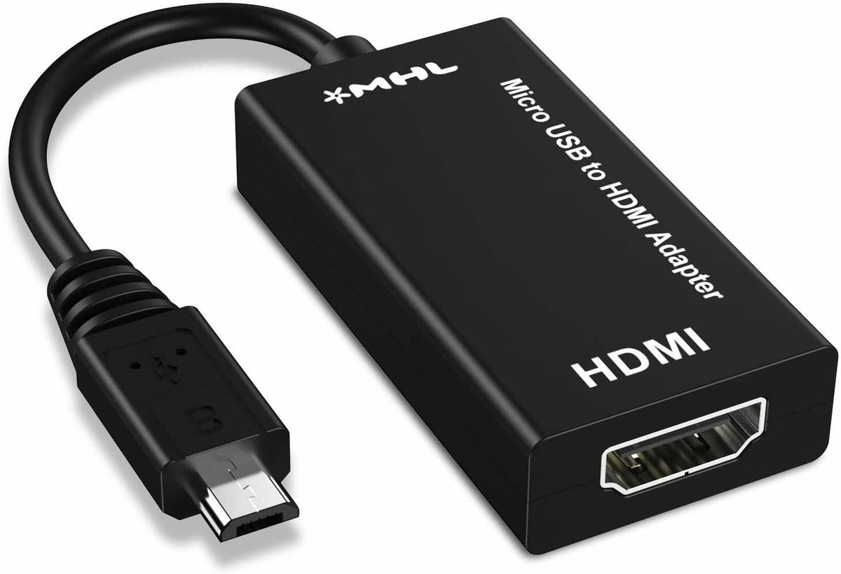 MHL 5-Pin MicroUSB to HDMI Adapter Cable 1080p Video Audio Output
