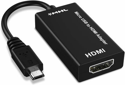 MHL 5-Pin MicroUSB to HDMI Adapter Cable 1080p Video Audio Output