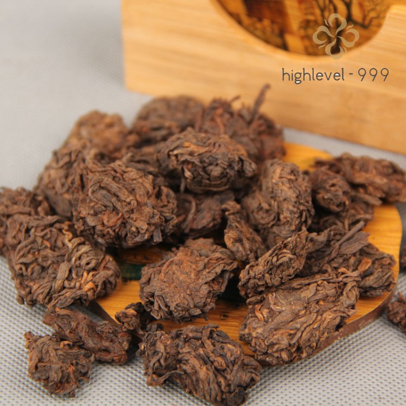 500g Ripe Pu'er Yunnan Menghai 2005 Aged Golden Bud Lao Chatou Loose Tea