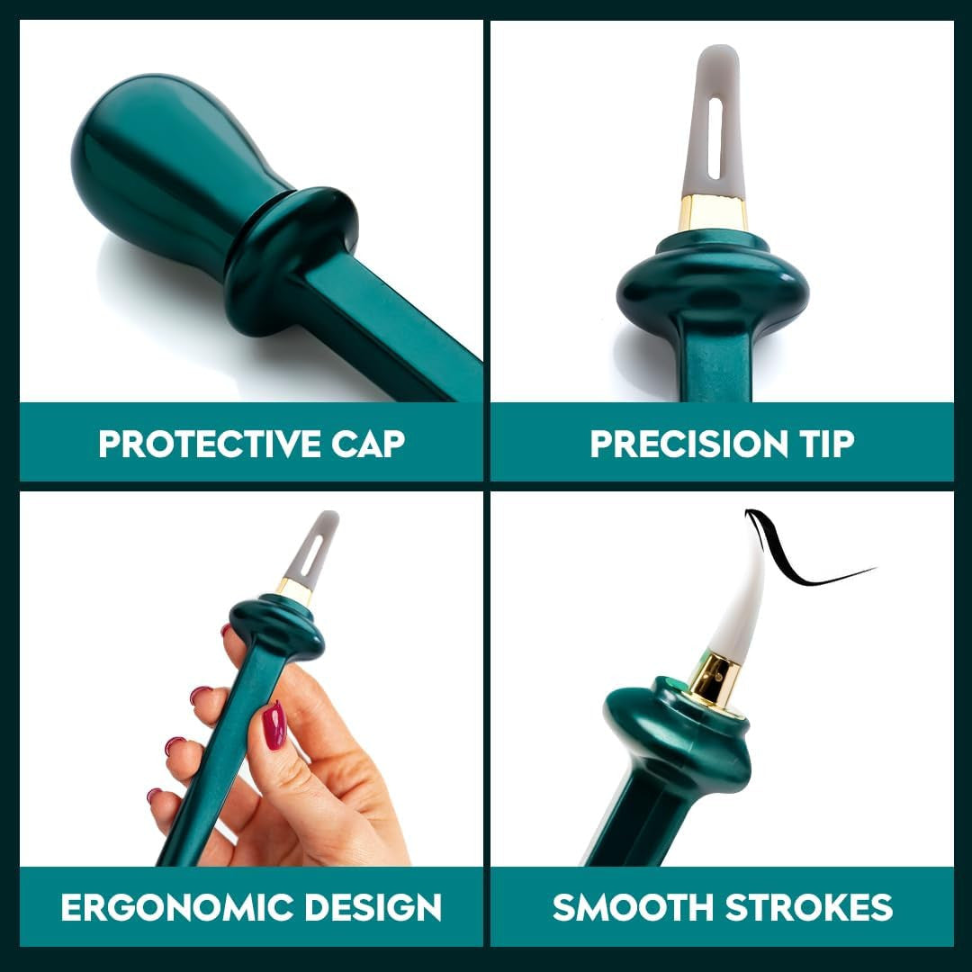 Eyeliner Gel No-Skip Eyeliner Silicone Guide Tool Reusable Eyeliner Brush Makeup