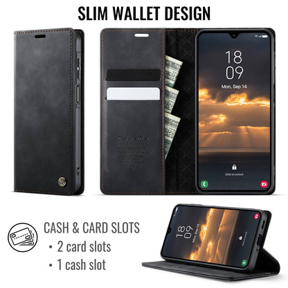 For Samsung Galaxy A27 Wallet Case RFID Card Holder Slim Leather Kickstand Cover