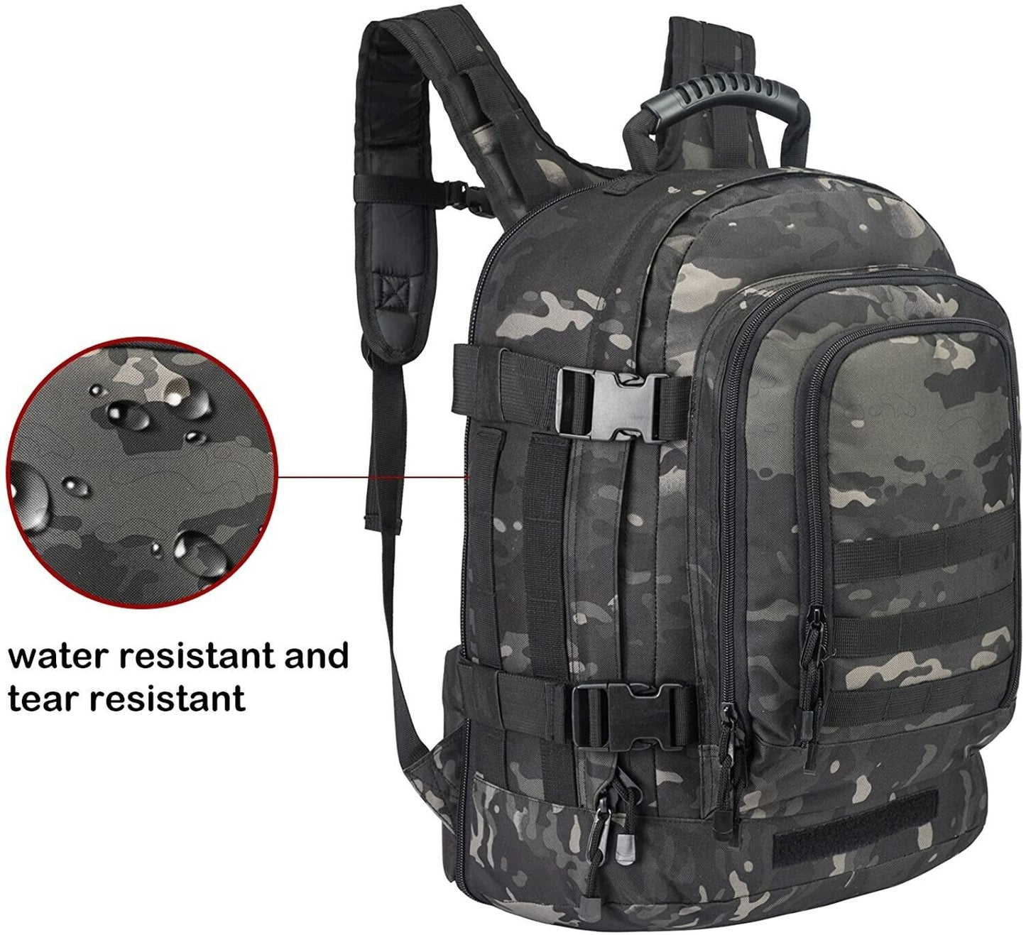 Military Camping Backpack Men Tactical Waterproof Travel Bags Rucksack Hiking