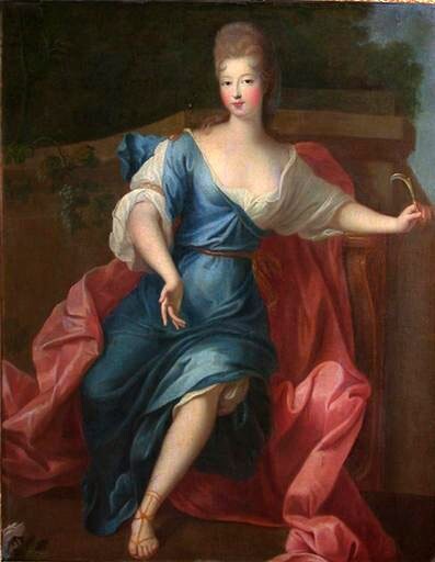 Dream-art Oil painting woman noblelady art Marc-Nattier-Mademoiselle-de-Nantes