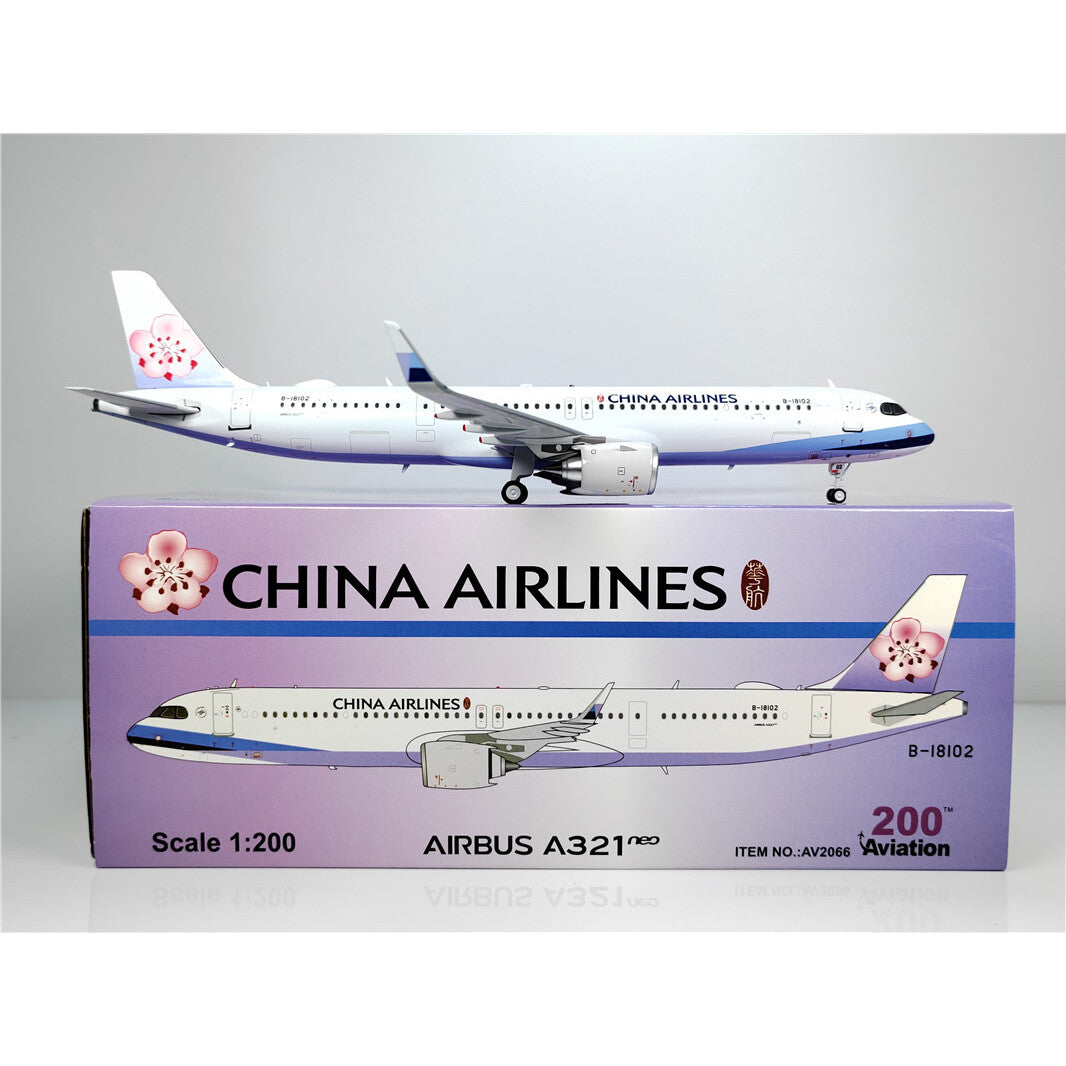 22cm 1:200 Aviation China Airlines Plane Airbus A321neo Diecast Aircraft Model