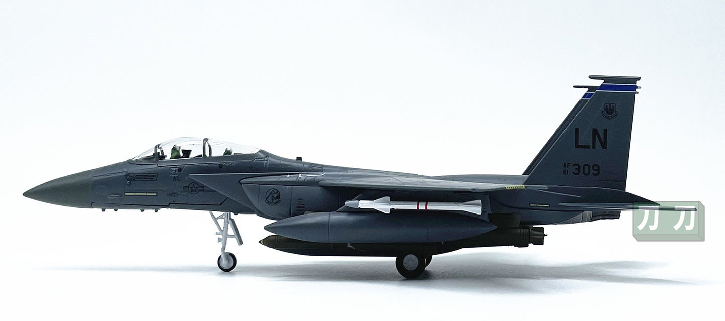 1:100 20CM AMER USA F-15E Fighter Plane Airplane Diecast Military Aircraft Model