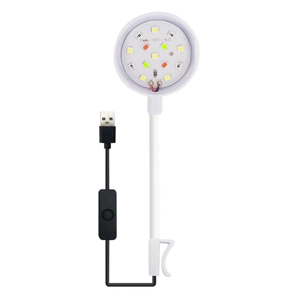 Aquarium Mini Lamps USB-Plug LED Fishbowls Landscaping Fish Tank Colorful Lights