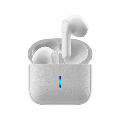 Leather Design TWS Wireless Earbuds Bluetooth 5.1 Waterproof Headset Headphones