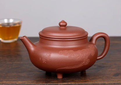 380cc chinese Yixing Handmade Zisha Dicaoqing clay Teapot WangYou Hu Tea Pot