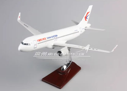 38CM China Eastern AIRBUS A320 B-6376 Passenger Aeroplane Resin Aircrarft Model