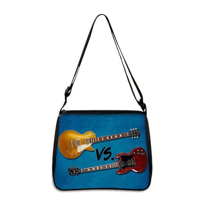 Music Print Handbags Causal Shoulder Bags Crossbody Purse Satchel Messenger Bag